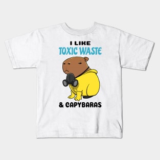 I Like Toxic Waste and Capybaras Kids T-Shirt